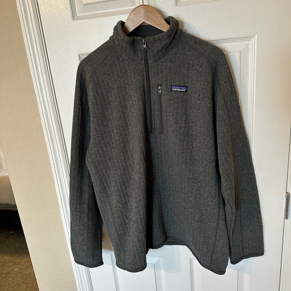 NEW NWT Men’s Patagonia Large Gray Quarter-Zip Fleece Pullover Better Sweater - Picture 1 of 4
